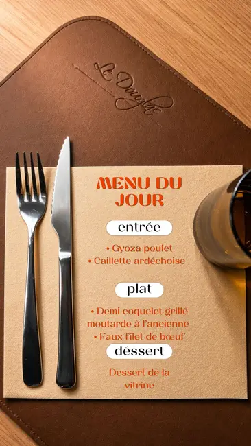 Menu du jour – Le Douglas