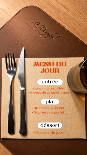 Menu du jour – Le Douglas