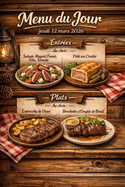 Menu du jour – Le Douglas