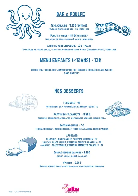 Carte / boissons – Le binôme