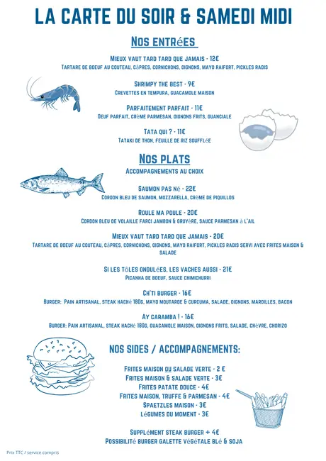 Carte / boissons – Le binôme