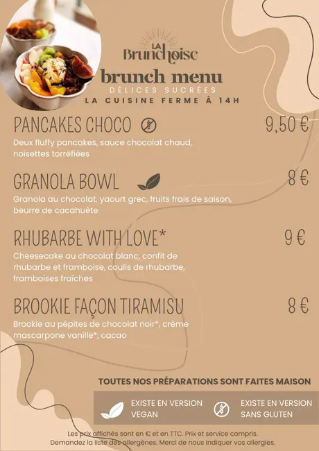 Carte / boissons – La Brunchoise