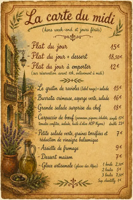 La Carte du midi