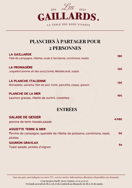 Entrées