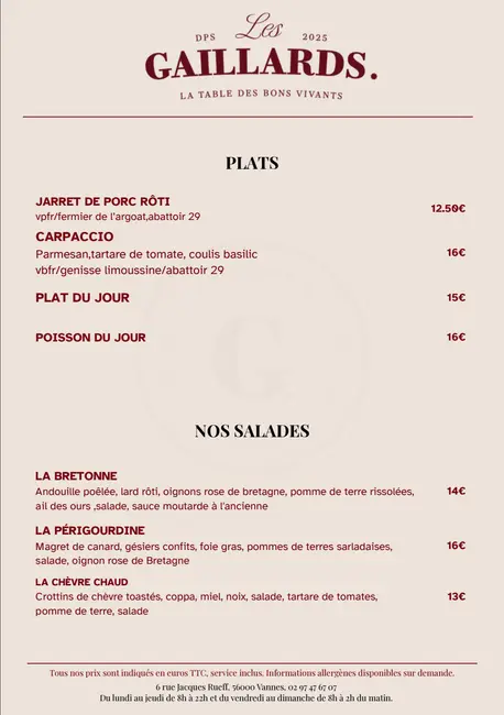 Plats / Salades