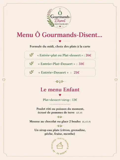 Nos Formules