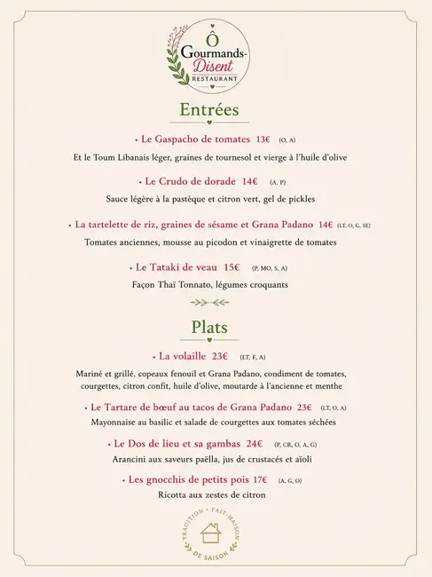 Entree et Plat