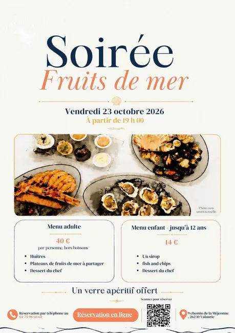 Soirée Fruits de Mer